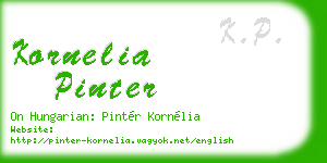 kornelia pinter business card